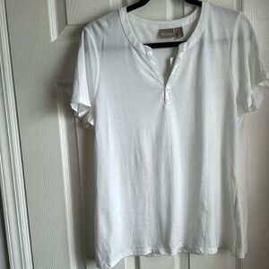 Chicos white short sleeve top